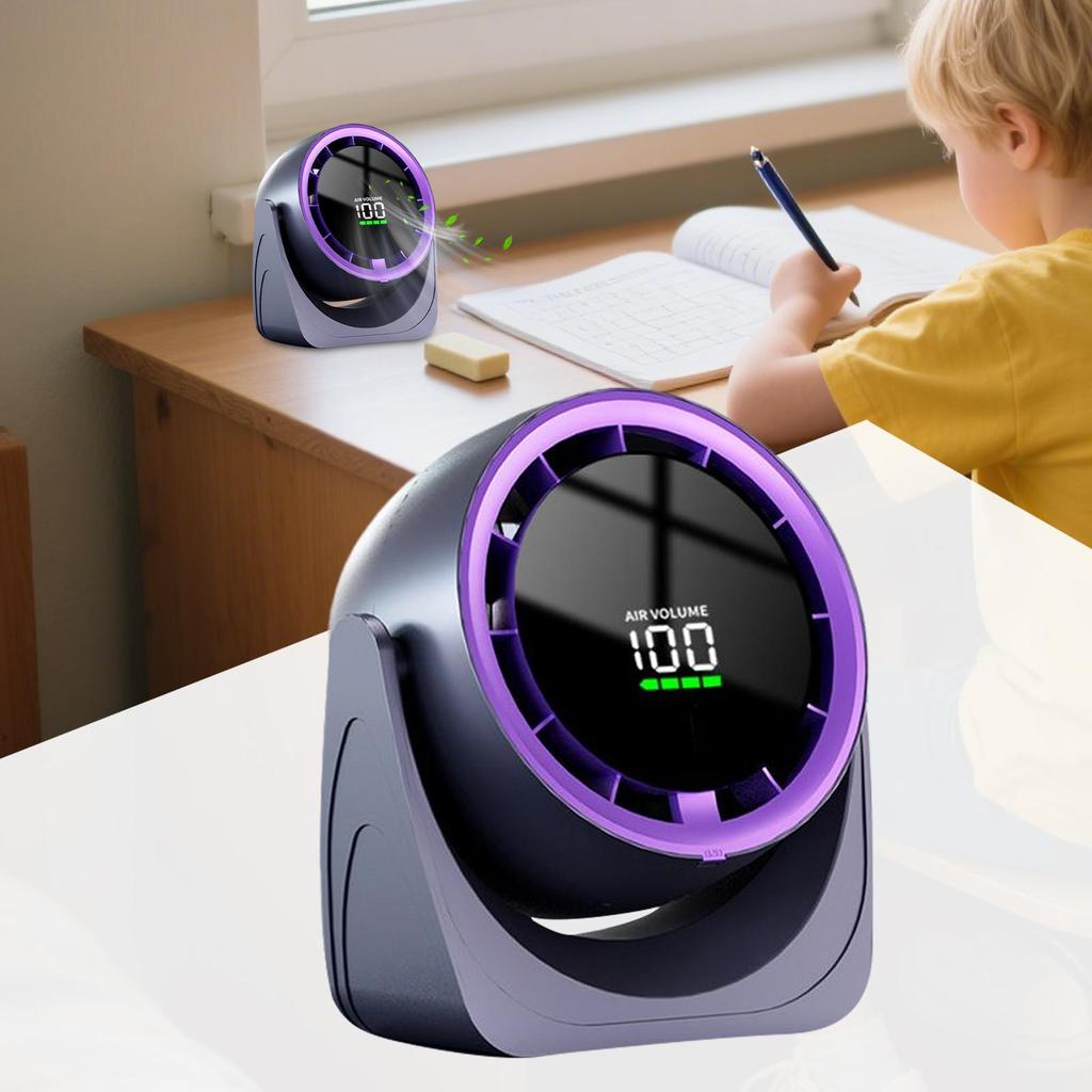 Table Top Remote Fan Digital Display Bedroom Home Tabletop Fan Convenient Quiet Cooler With Powerful Airflow For Workplace Dorm