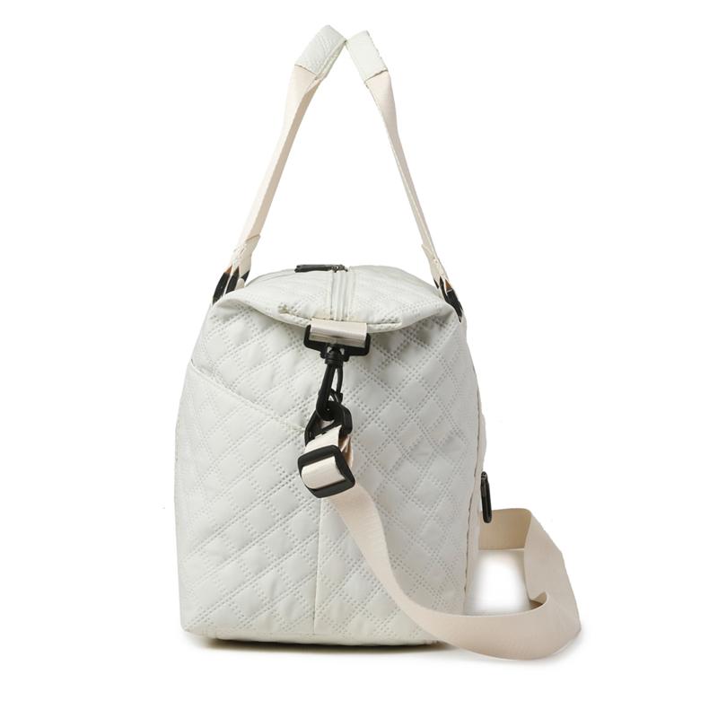 Rucksack mit Kontrastkaro, große Kapazität, Sport- und Fitnesstasche, Reisetasche für Kurzstreckenreisen, Gepäckaufbewahrung