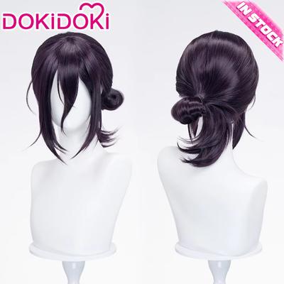 SKLADEM Rezee Paruka Anime Cosplay DokiDoki Dámská 35cm Fialové Vlasy Rezee Cosplay Halloween Démon Zdarma Síťka na Paruku