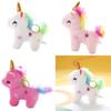 Niedlicher Regenbogen Einhorn Plüschtier Schlüsselanhänger Großhandel Stofftier Anhänger für Mädchentaschen