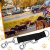 5 Pcs Braided Poly Collar Backup Dog Collar Clip Double Ended Nylon Dog Connector Strap Collar Backup Clip Safety Clip for Dog Harness Large Medium