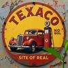 Vintage Texaco Metal Sign 20x30 Cm Retro Wall Decor for Garage