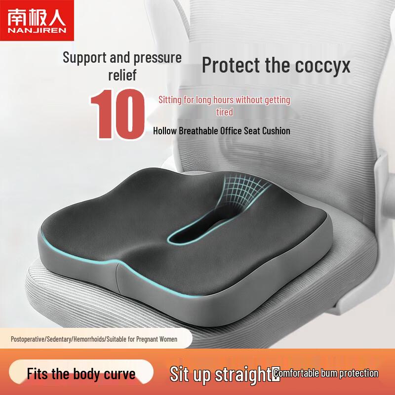 Nanjiren Ergonomic Memory Foam Seat Cushion