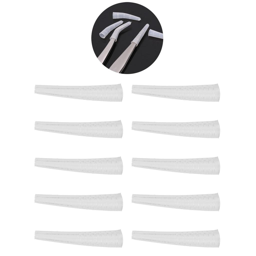 10pcs Tweezers Protective Covers AntiDust NonSlip Eyelashes Grafting Tweezer Tip Cover