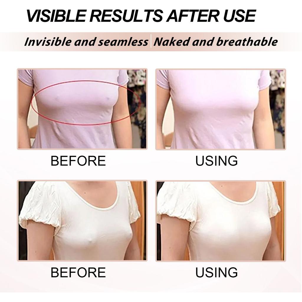 60pcs Concealed Nipple Covers Self Adhesive Prevent Sagging Ultra Thin Breathable Chest Stickers for Women