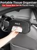 CAT1 Car In-vehicle Larger size Leather Checkered Tissue Storage Box For VW Polo Tiguan T5 Passat b6 Jetta Scirocco Touareg Touran