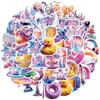 50-Piece Set No Duplicates: Unique 3D Gift Series Graffiti Stickers - DIY Waterproof Decor for Water Bottles, Skateboards