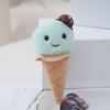 Plush Delightful Ice Cream Cone Keychain Whimsical And Soft Bag Accessory