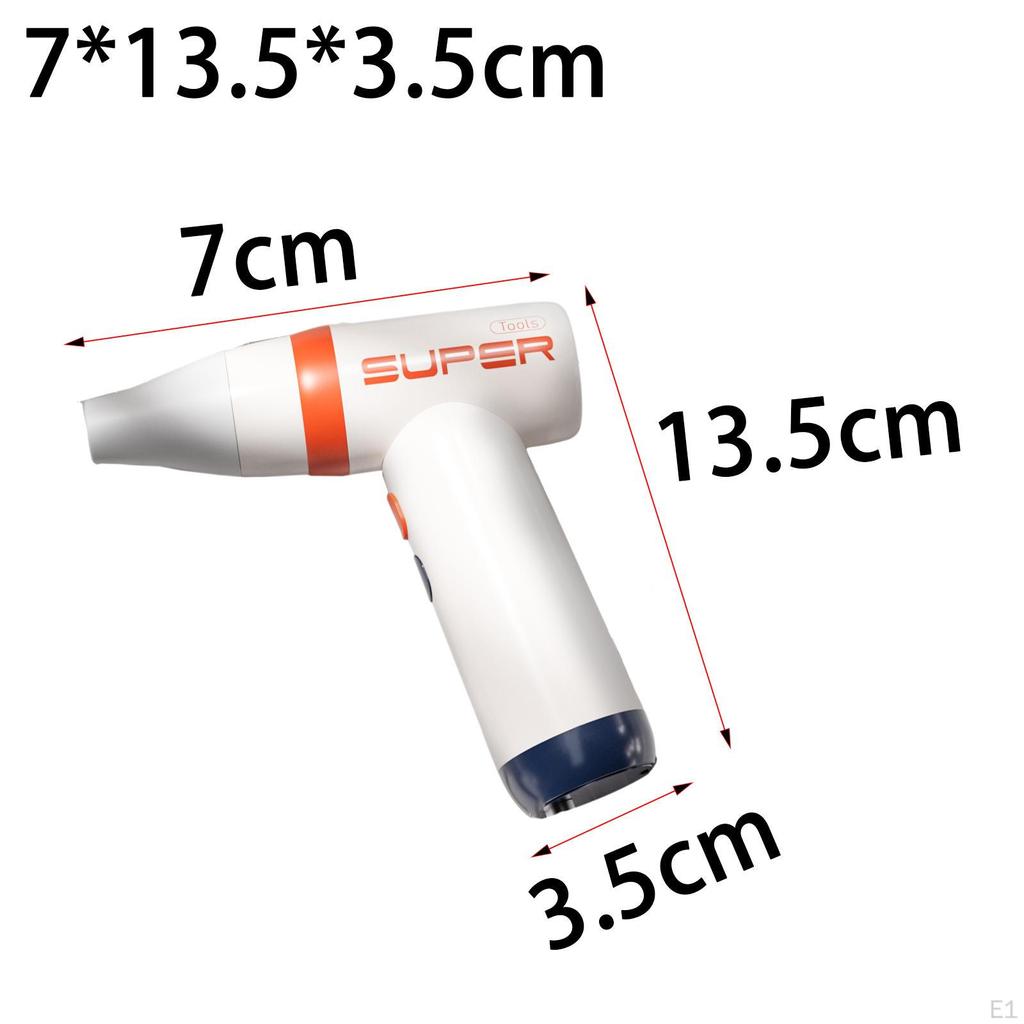 Reise-Haartrockner, kabellos, kompakt, klein, wiederaufladbar über USB, 3-Gang-Einstellungen für