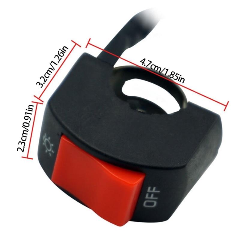 Red Lighted Motorcycle Accessory Controllers Shock Resistant Motorcycle LED Light Adjustment For LED Lamp Spotlights