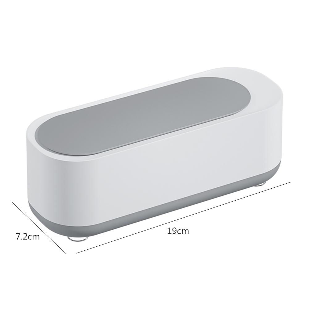 Plastic Automatic Cleaning Box Multipurpose Ultrasonic Jewelry Cleaner Portable Electric Simple Operation for Everyday Objects