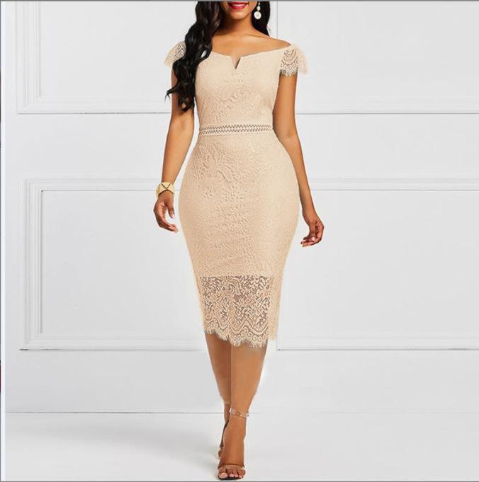 European & American Lace Bodycon Dress - Petite, Sexy, Hot Style