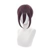 Anime Cosplay Wig, Reze Purple Low Bun Short Hair High-Temperature Fiber Synthetic Hairpiece