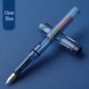 Zhengzi Student Fountain Pen - Iridium Gold 0.5mm Nib, 0.38mm Replaceable Ink Capsule, Steel Construction