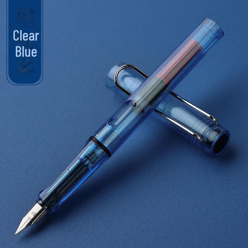 Zhengzi Student Fountain Pen - Iridium Gold 0.5mm Nib, 0.38mm Replaceable Ink Capsule, Steel Construction