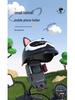 Compact Phone Mount with Sunshade for Motorcycles, Scooters, and Bicycles - Ideal for Delivery Riders and All-Weather Navigation.