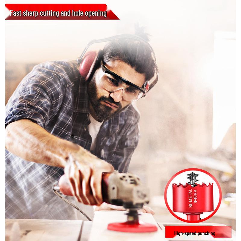 Bimetal Hole Saw Drill Bit for Wood, Gypsum, PVC, and Metal