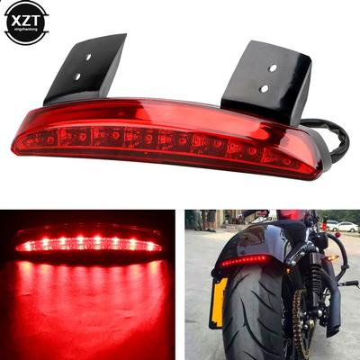 Rower motocykl światła tylny błotnik krawędź czerwona dioda led światło tylne motocykl dla Harley Touring Sportster XL 883 1200 Cafe Racer