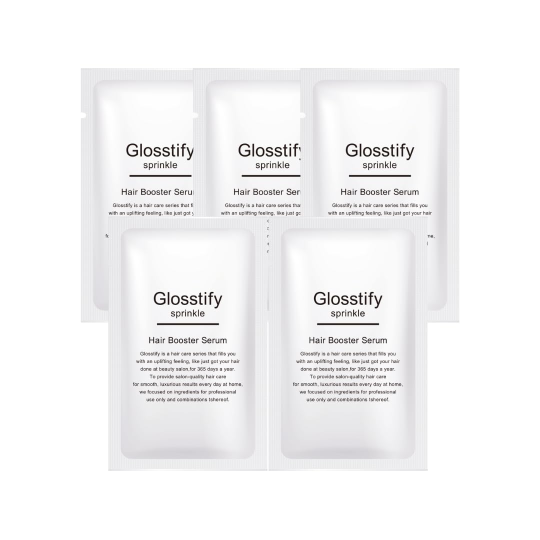 

из 5 пробных Glossify Sprinkle Hair Booster Serum Hematin x Keratin Высококонцентрированная сыворотка для лечения повреждений Под наблюдением салона RrSALON [Набор