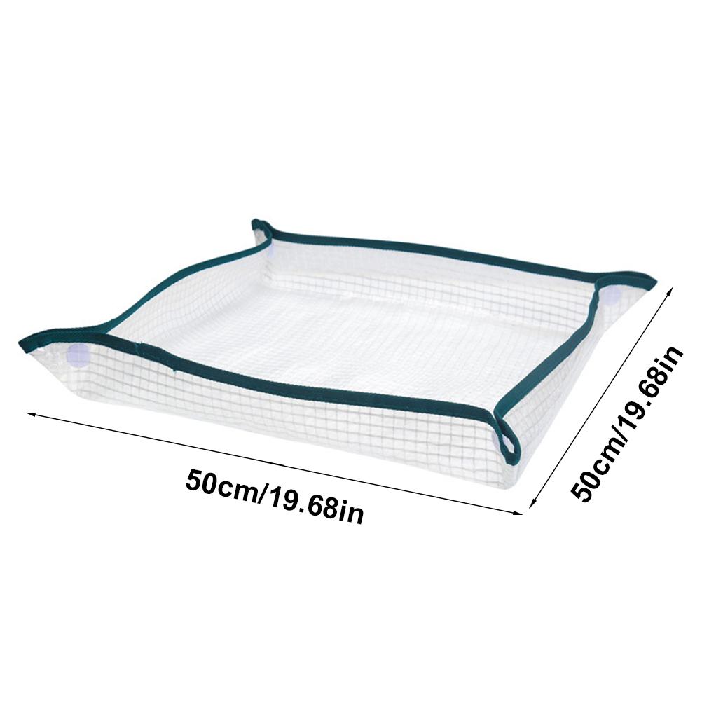 Repotting Mat Potting Planting Mat Reusable Portable Waterproof Transparent Mesh Flower Cushion for
