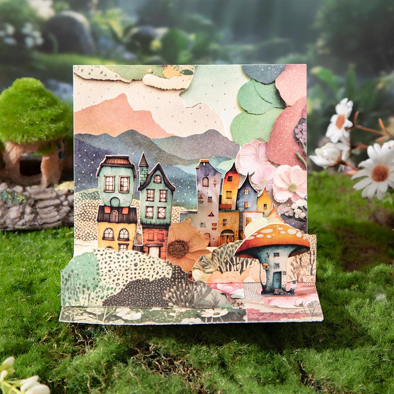Nature-Inspired Retro Journal Collage Papers: 6 Unique Types