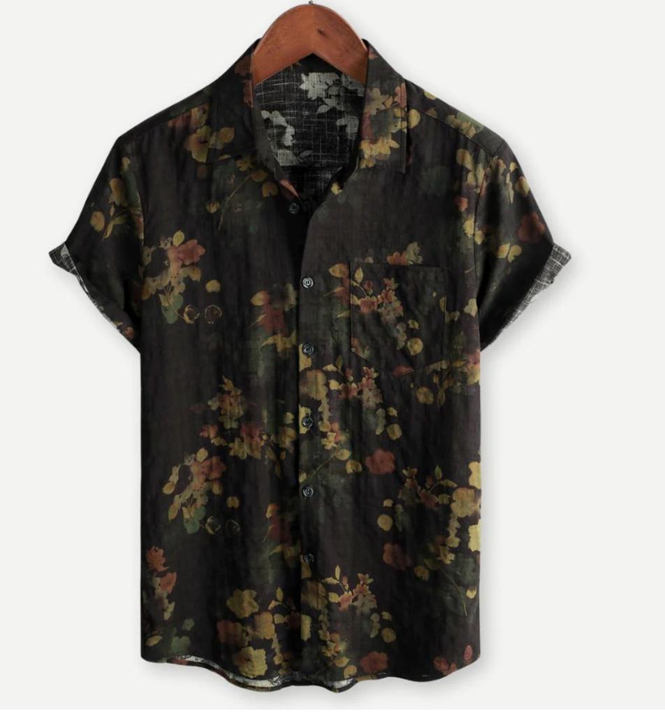Fashion Short Sleeve Men's Shirts Summer Casual Tops Beach Party Vacation Shirts Outdoor Men's and Women's Shirt