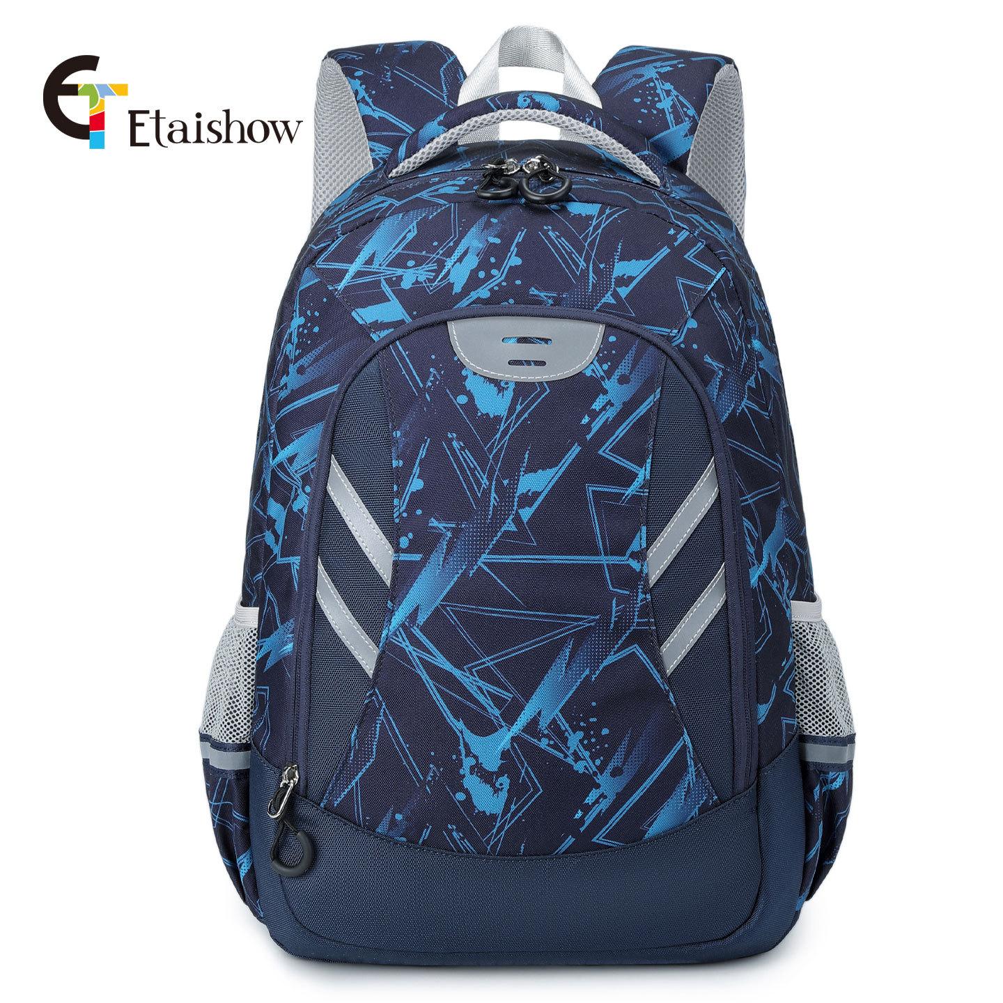 Sac à dos scolaire ultra-léger grande capacité pour garçons Sac d'école orthopédique Sac à dos pour élèves du collège et du lycée Classes 4 à 9 gray