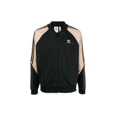 Originals Striped Trefoil Logo Embroidered Jacket Men Jacket Black HI3000