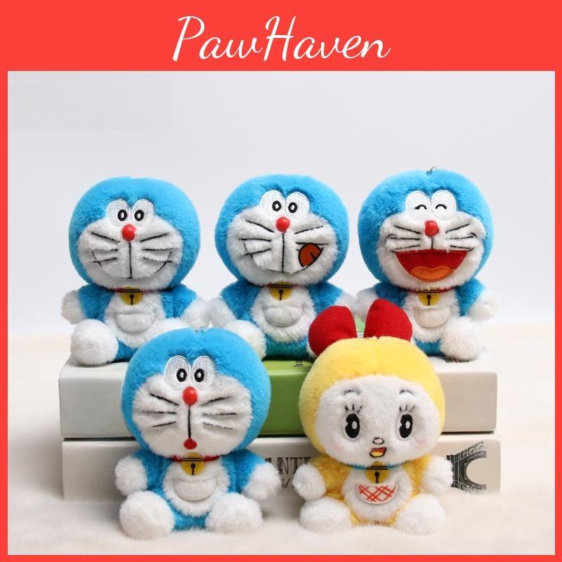 Doraemon Keychain Plush Bag Charm Super Soft Pp Cotton Stuffed Toy Gift For Anime Kids Fans