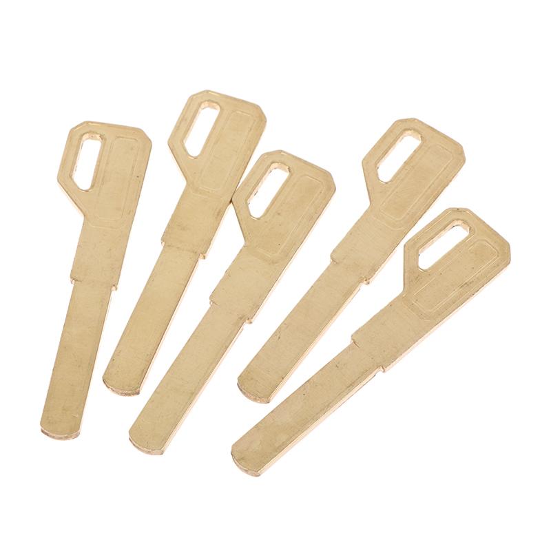 

5Pcs Copper Key Embryo Fingerprint Lock Password Lock Super D Key Blank Smart Lock Lengthened Flat Key Blank 5pcs