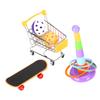 4ks/sada papouščích puzzle hraček zvonek míč vozík skateboard kruh sada pro papoušky stojící trénink