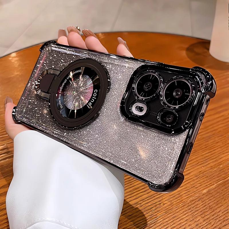 Třpytivý nárazuvzdorný kryt na telefon pro Redmi Note14 14Pro 15C 14C 13C 12C A5 POCO M7 F7 Ultra X7 X7Pro M6Pro C75 Kryt s držákem