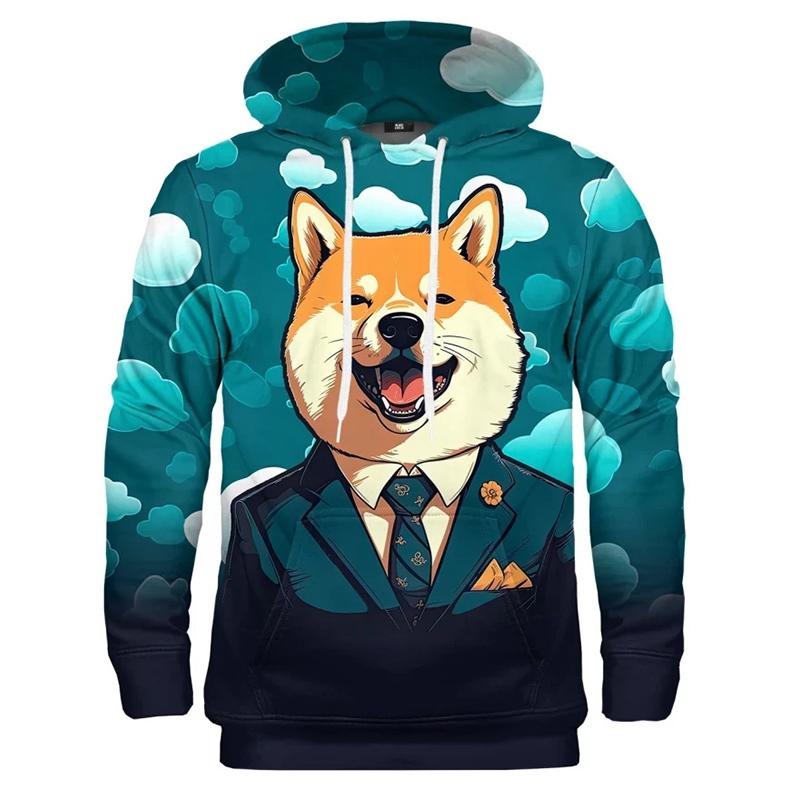 

Поп-3D толстовки з графічним дожем для чоловіків Одяг Милий мем Толстовка з капюшоном Shiba Inu Kabosu Веселий дитячий світшот Повсякденний пуловер з капюшоном Топи 6XL