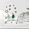 2D Flat, "Friends Are Like Stars" Acrylic Friendship Gift Desktop Decoration Plaque, Hand In Hand and Star Design, Suitable for Wall Decoration, Porch