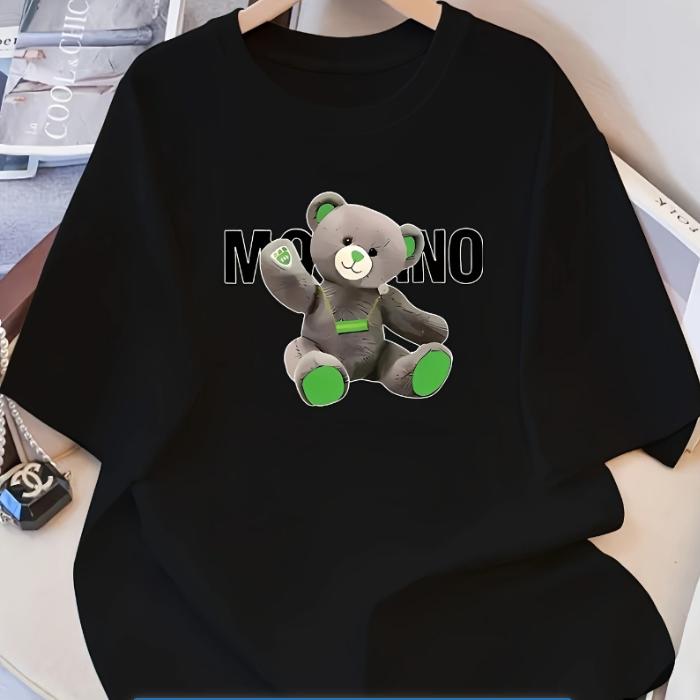 

Футболка MONO Teddy, Мягкая, Дышащая и Устойчивая к выцветанию, Классический крой для повседневной носки XXL чёрный