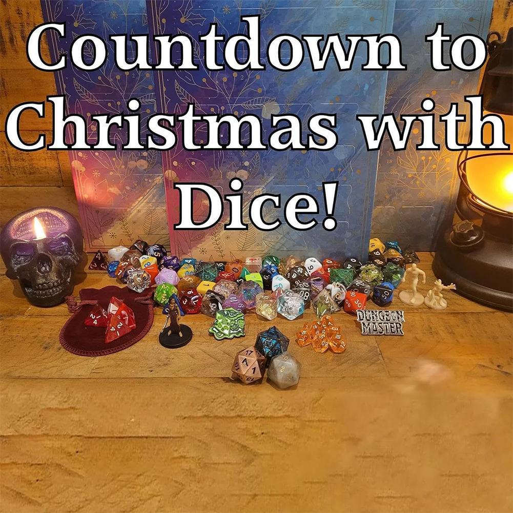 Dice Advent Calendar 2025 24 Days of Christmas Advent Calendar Christmas Countdown Calendar Great Christmas Gift for Xmas Gift
