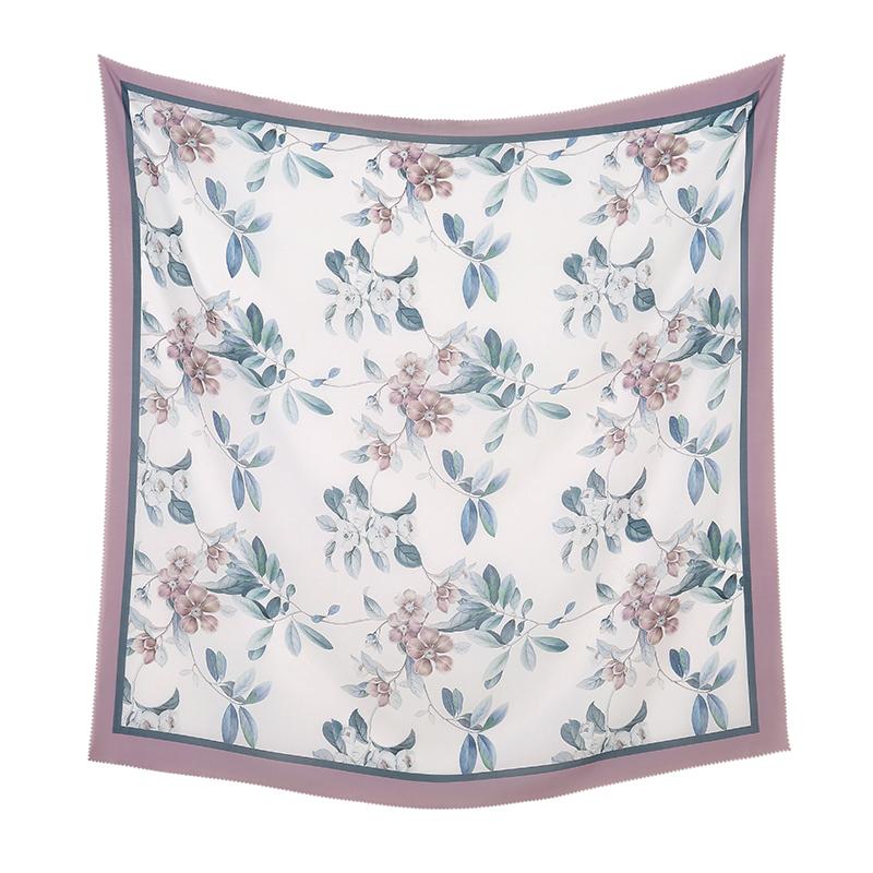 New Malaysia Printed Hijab Scarves Cotton Voile Square Scarf Hijab Tudung Bawal Muslim Women Headscarf Wraps Hijabs 110*110cm