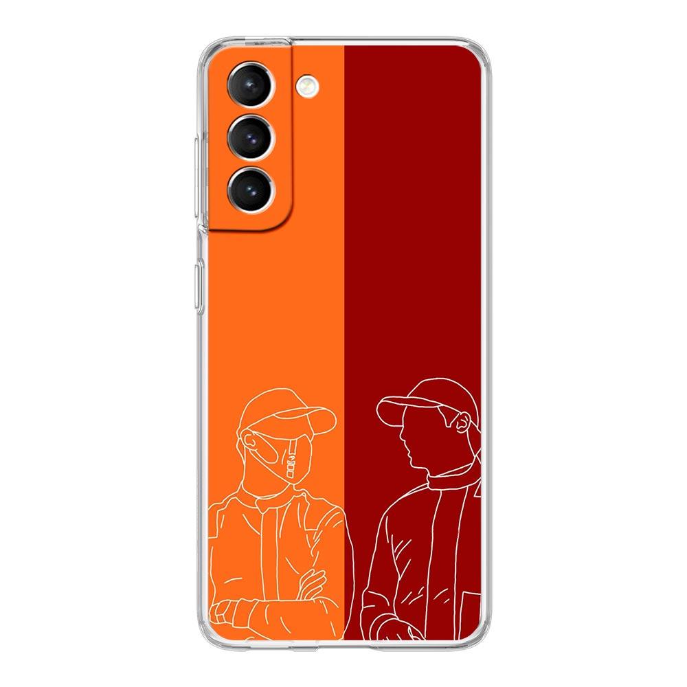 Phone Case For Samsung Galaxy S24 Plus S23 S22 S21 S20 FE Ultra 5G S10 S10E S9 Soft Clear Silicone Cover F1 Number 33