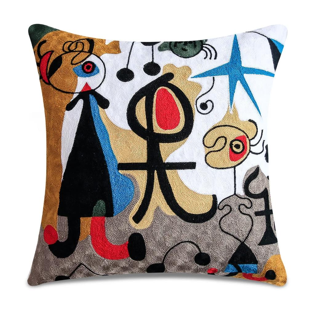 Printed Polyester Picasso Graffiti Art Painting Cushion Cover Cushion Home Decoration Party Car Bedding Sofa