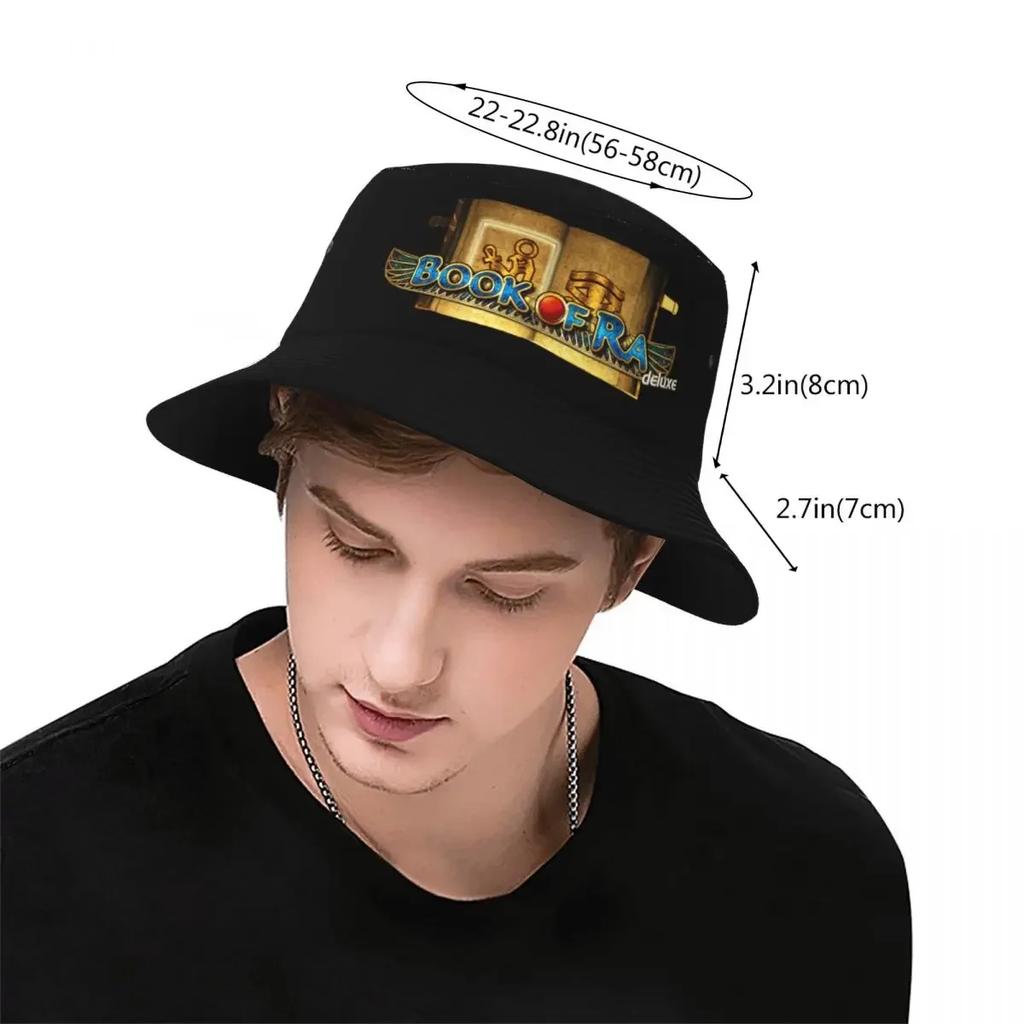Book Of Ra Bob Hat Travel Headwear Stuff Fishing Caps for Outdoor Sport Women Panama Hat Packable