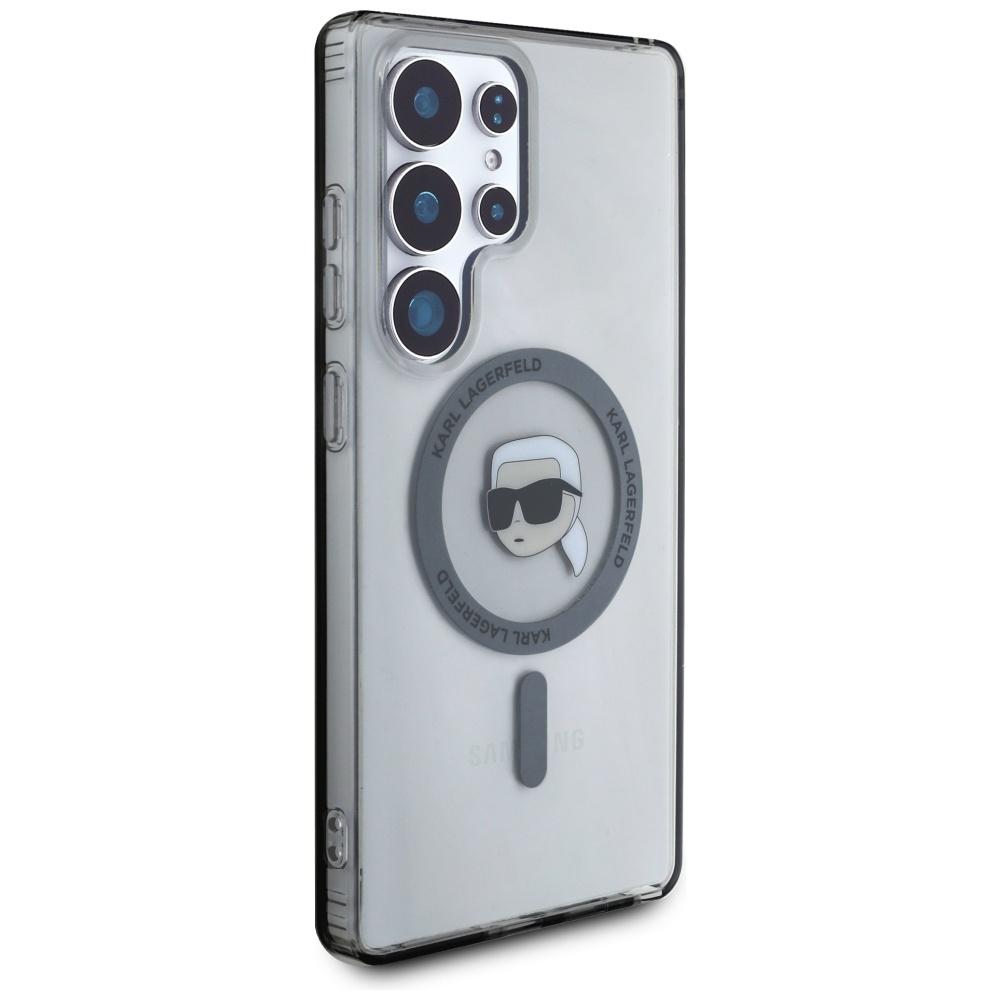 Karl Lagerfeld Button Karl Head Case     Printed Logo Magsafe For Samsung Galaxy S25 Ultra Black