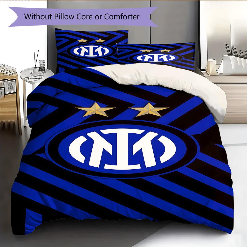 FCIM logo Pattern Bedding Quilt Set Quilt Cover Pillowcase Home Decoration Birthday Gift (1 * duvet cover + 2 * pillowcase, without core)