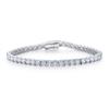 SY Factory Brățară Tennis Zircon 2.5MM pentru Copii Argint Sterling S925 Hip-Hop Personalizare Placată cu Rodiu Cadou