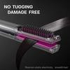 3 in 1 Electric LCD 60W Safety Titanium Hair Flat Iron Brush Hot Comb Hair Straightener Curler Ceramic Tourmaline Flat Iron