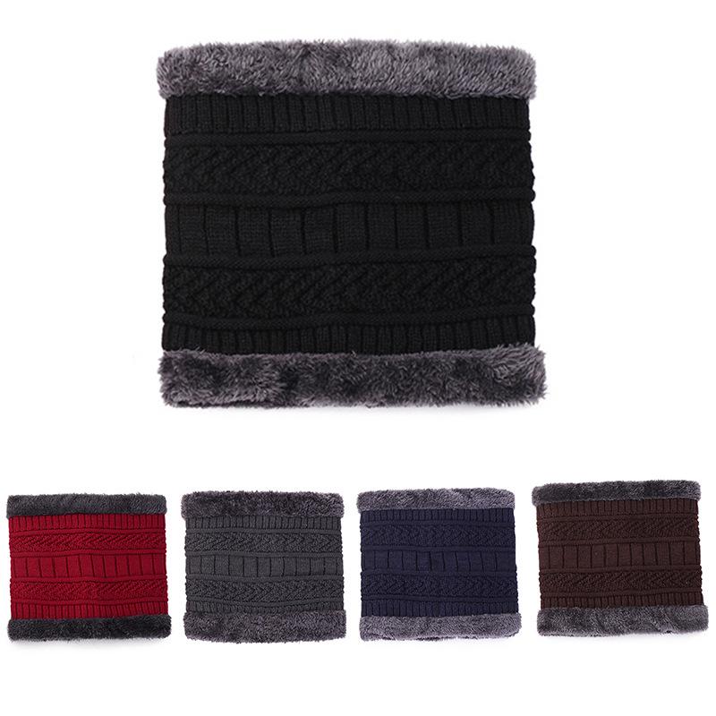 Unisex Fleece Lined High Collar Neck Gaiter: Winter Korean Style, Thick Warm Knit Snood for Cold Weather