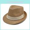 Weaving Fashion Jazz Hat With Wide Brim And Sunshade Design For Outfit Daily