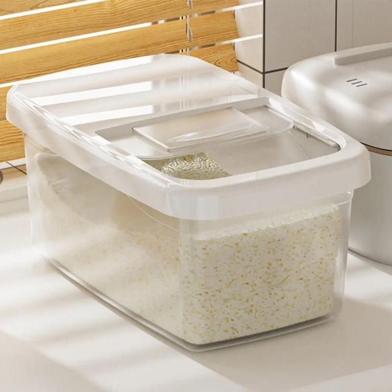 Creative Rice Bucket Tank Moisture-proof Sealed Rice Storage Box Insect-proof Cereal Grain Food Container Kitchen Accessories
