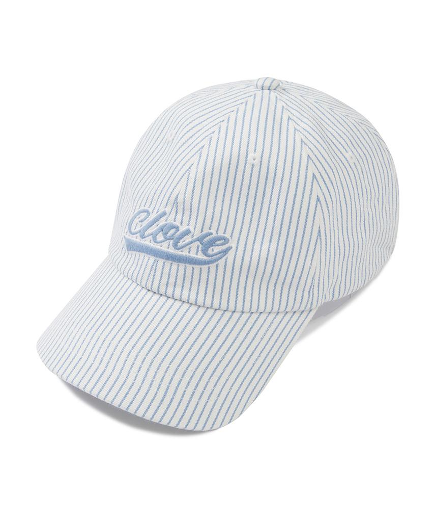 CLOVE [26Sm Clove] Stripe Classic Logo Ball Cap (2Color)