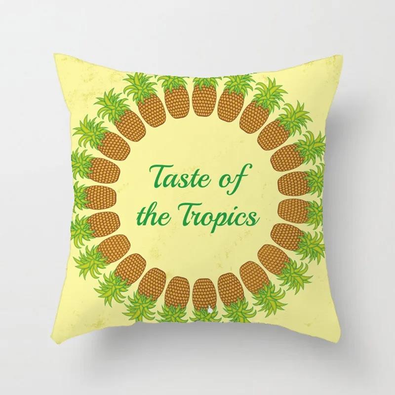 Office Chair Cushion Cover Creative Cartoon Cactus Print Pillow Cover Fashionable Luxury Home Decoration