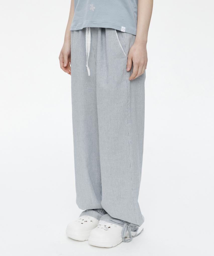 Ohesio Lace String Pants, Stripe